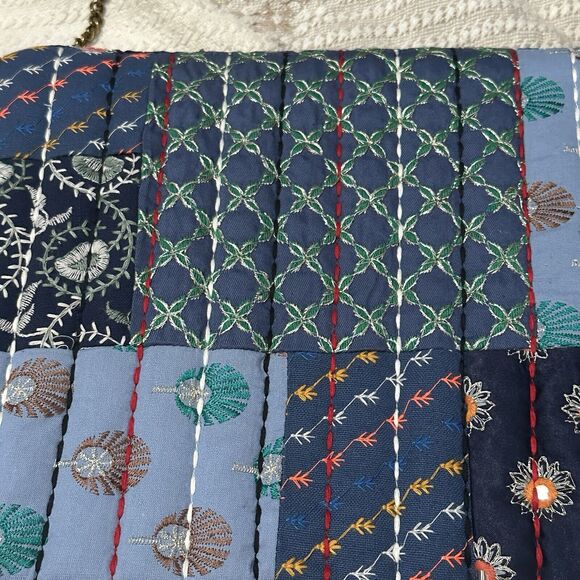 Desigual designer Bag Purse Sashiko Embroidered Embellished - Picture 7 of 10